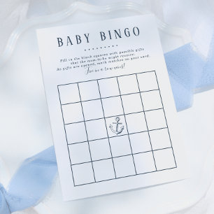 Convite Bingo de Bebê Jogo de Chuvinha de Bebê Menino Ba