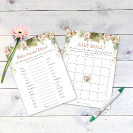 Convite Bingo e Matriz Animal, Chá de fraldas de porco