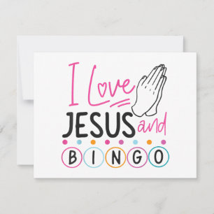 Convite Bingo Player Jesus Faith Christian Adoro Jesus An