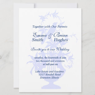 Convite Bird Lyre e Greenery