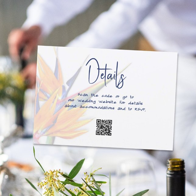 Convite Bird of Paradise Enclosure Cards (Criador carregado)