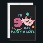 Convite Birthday Axolotl Kids Sweet Axolotls<br><div class="desc">Um axolotl é bonito para crianças que fazem aniversário. Um presente para o aniversário. Então o aniversário das crianças pode vir com muitos balões brilhantemente coloridos e cores brilhantes. Uma brincadeira divertida com palavras.</div>