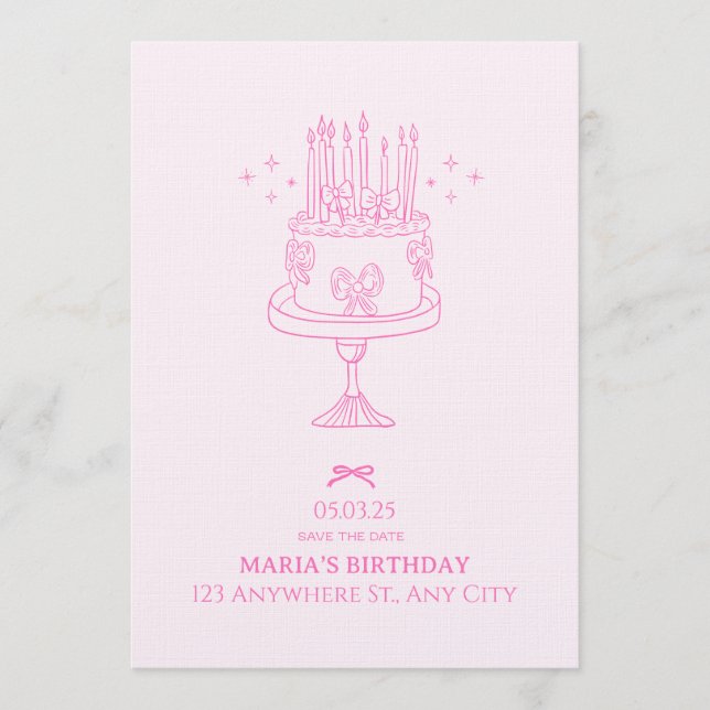 Convite Birthday Bash – Editable Celebration Invitation (Frente)