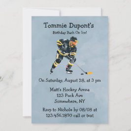 Convite Birthday Bash On Ice