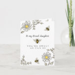 Convite Birthday card for granddaughter - sweet as can bee<br><div class="desc">Sweet as can bee card for your grand-daughter featuring buzzy bees and sunny white and yellow flowers.</div>