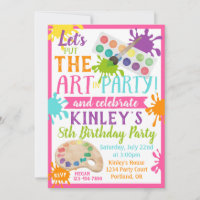 Convite BIrthday de Pinta