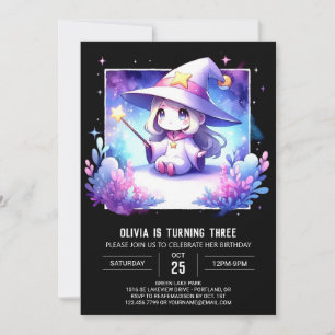 Convite Birthday do Assistente de Sonho Minimalista