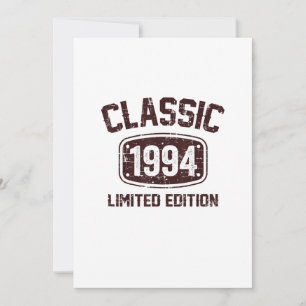 Convite Birthday Gift Classic for the 1994s Limited