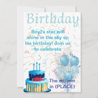 Convite Birthday Invitation