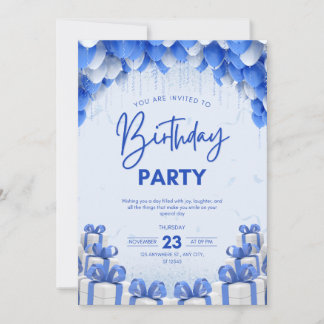 Convite birthday invitation