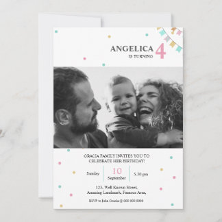 Convite Birthday Invitation | Custom Year Number
