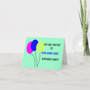 Convite Birthday Invite