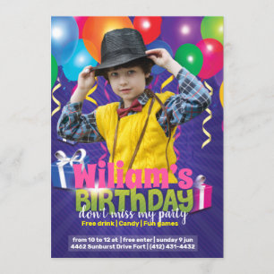 Convite Birthday Kids Party Flyer