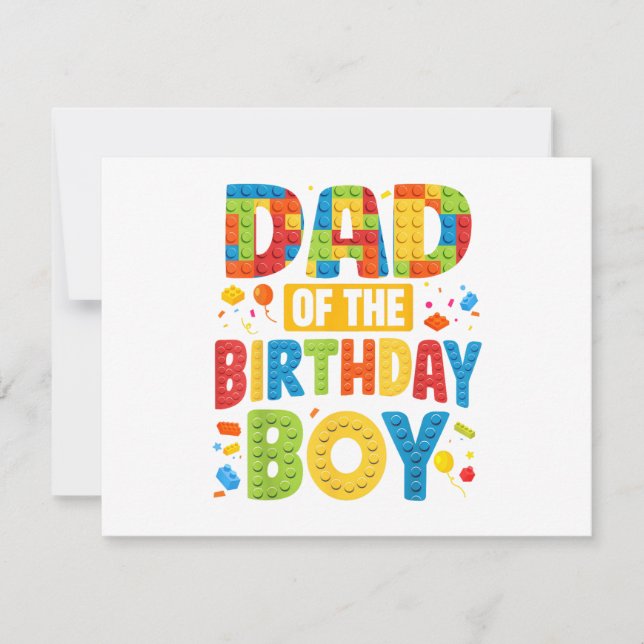 Convite Birthday Party Dad (Frente)