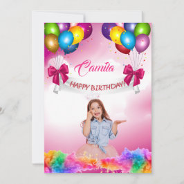 Convite Birthday party flyer template