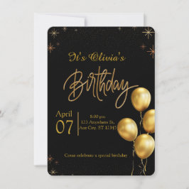 Convite Birthday Party Invitation