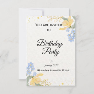 Convite Birthday Party Invite