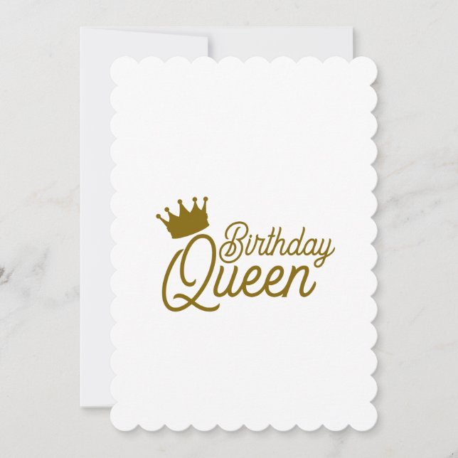 CONVITE BIRTHDAY QUEEN INVITATIONS (Frente)