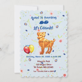 Convite Birthday Ram - Aries (21 de março - 19 de abril)