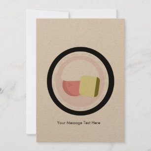 Convite Birthday Sushi Roll Salmon Cream Queijo Avocado