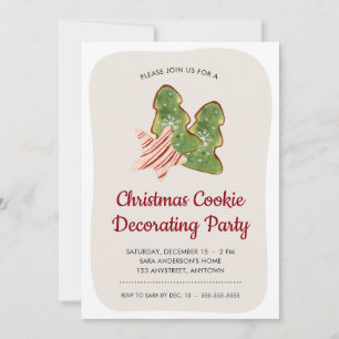 Convite Biscoito do Natal que decora o partido