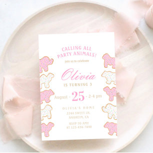 Convite Biscoitos Animais com Glacê para download instantâ