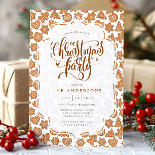 Convite Biscoitos Bonitos de Gengibre em Forma de Homem Fe