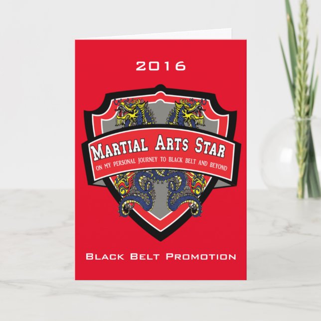 Convite Black Belt Promotion Invitation (Frente)