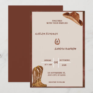 Convite Black Burgundy e Dourado Casamento Floral Moderno 