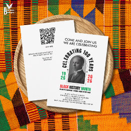 Convite BLACK HISTORY MONTH Centennial Woodson Dinner