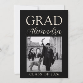 Convite Black Ivory Veterinary Medicine Graduation Party