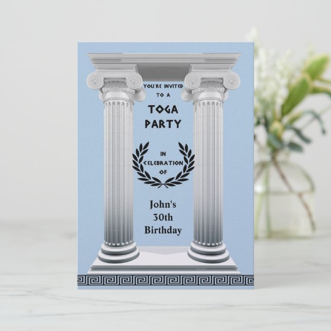 Convite Black Laurel Wreath (Em pé/Frente)