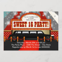 Black Limo Movie Star Sweet 16 Party