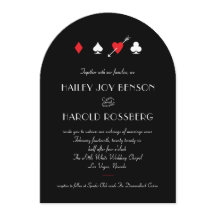 Black Love Struck Vintage Las Vegas Casino Wedding