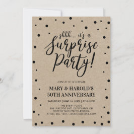 Convite Black & Marble | 50º Aniversário de Casamento Surp