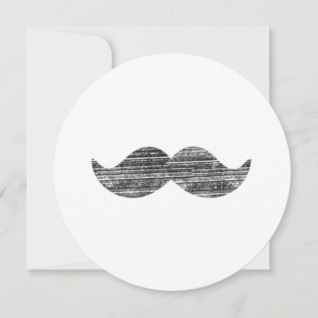 Convite Black Mustache (Frente)