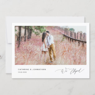 Convite Black Script Romântico, Casamento às Press