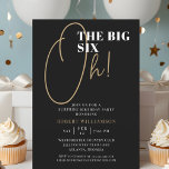 Convite Black The Big 60th Surprise Birthday Invitation<br><div class="desc">Black The Big 60th Surprise Birthday Invitation Os seus convidados saberão que esta será uma festa especial apenas olhando para este convite!</div>