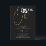 Convite Black The Big 90 Surprise Birthday Invance<br><div class="desc">Black The Big 90 Surprise Birthday Invitation Os seus convidados saberão que esta será uma festa especial apenas olhando para este convite!</div>
