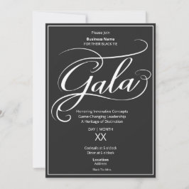 Convite Black Tie Business Gala Invitation