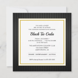 Convite Black Tie Gala | Janto profissional empresarial
