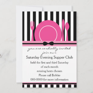 Convite Black Tie Supper Club