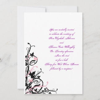 Convite black_white_pink_wedding_invitation_template, Y…