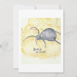 Convite Black Widow Greeting Card