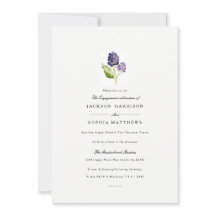 Blackberry Duo | Festa de noivado de aquarelas