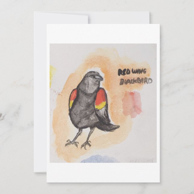 Convite Blackbird Greeting Card (Frente)