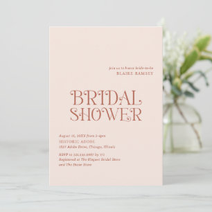 Convite Blaire Neutral Modern Chá de panela