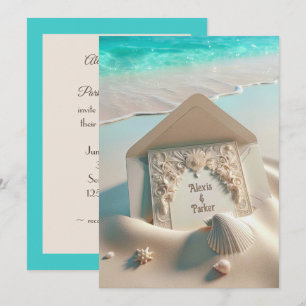 Convite Blindagem De Casamento Em Areia De Praia