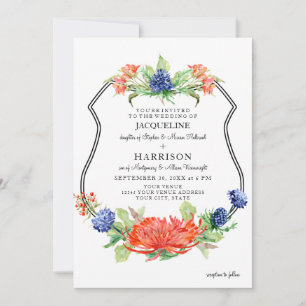 Convite Blindagem Floral Aquarela Queda Mãe Laranja
