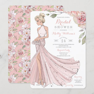 Convite Bling e chá de panela da noiva da menina do brilh